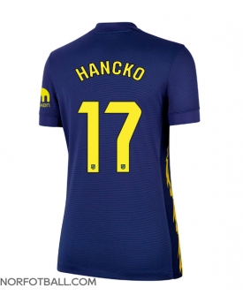 Billige Fotballdrakt Atletico Madrid David Hancko #17 Replika Bortedrakt Dame 2025-26 Kortermet Billige Fotballdrakt Atletico Madrid David Hancko #17 Replika Bortedrakt Dame 2025-26 Kortermet